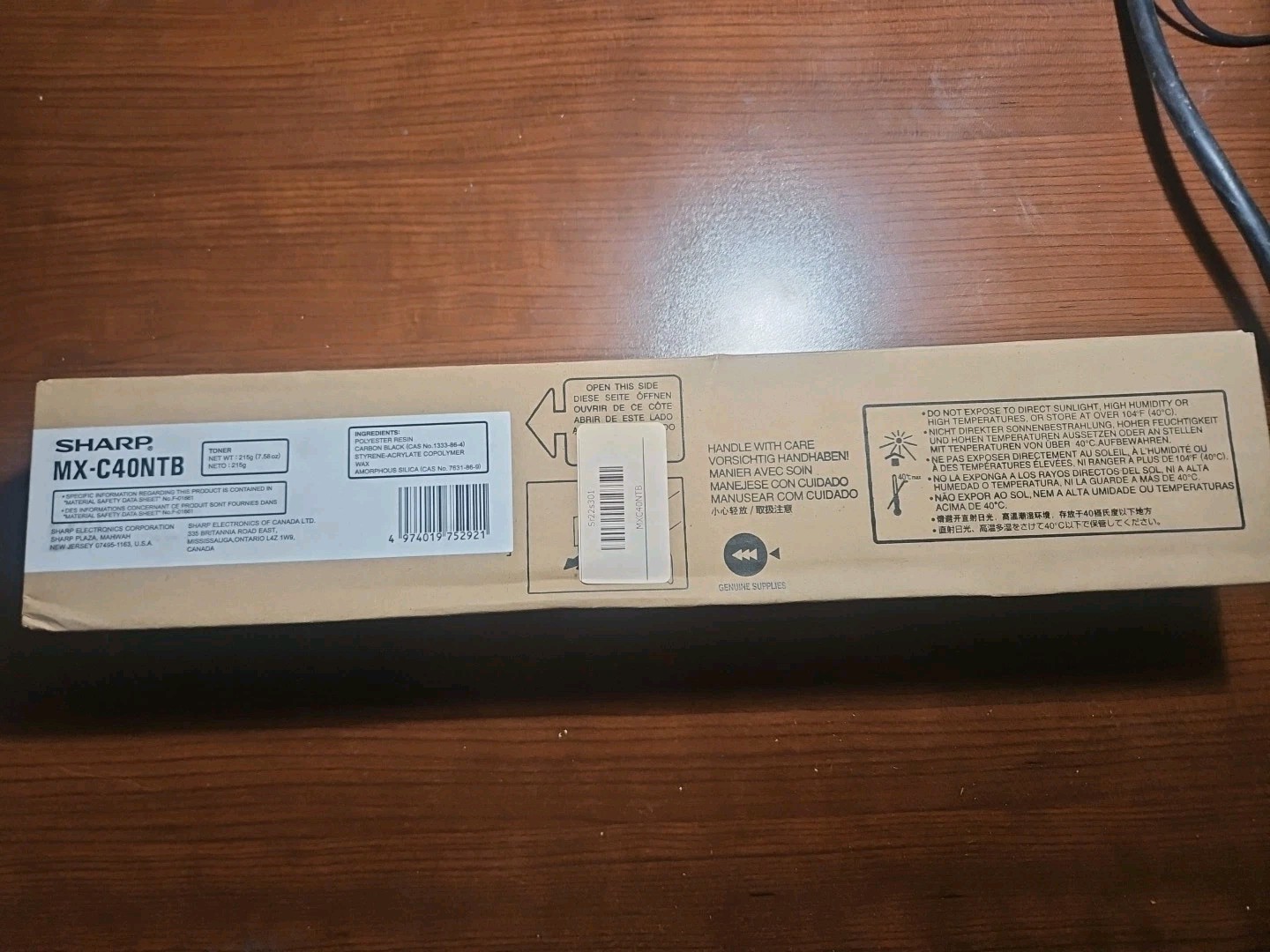 NEW Genuine Sharp MXC40NTB MX-C40NTB Black Toner Cartridge 