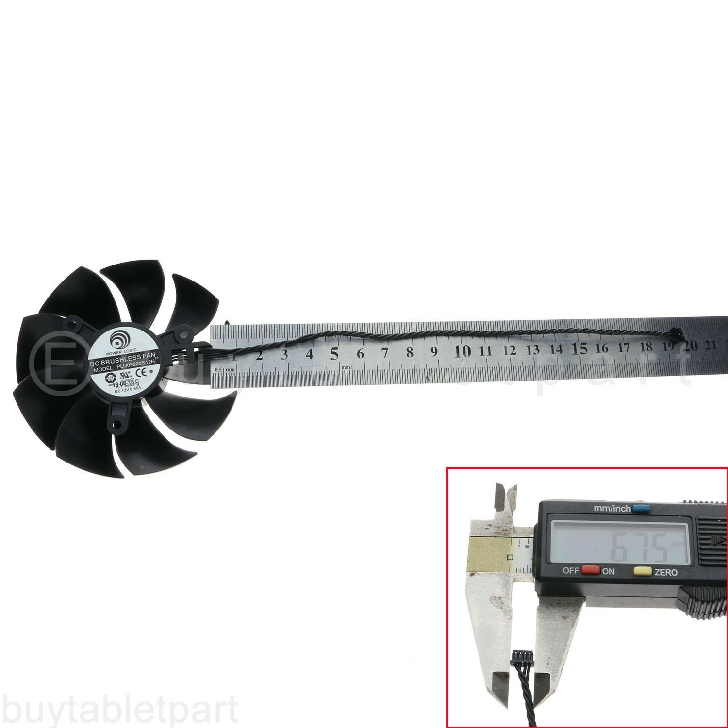 Graphics Card Cooling fan PLD09220S12H for EVGA RTX 2060 2070 2080 2080ti 19CM