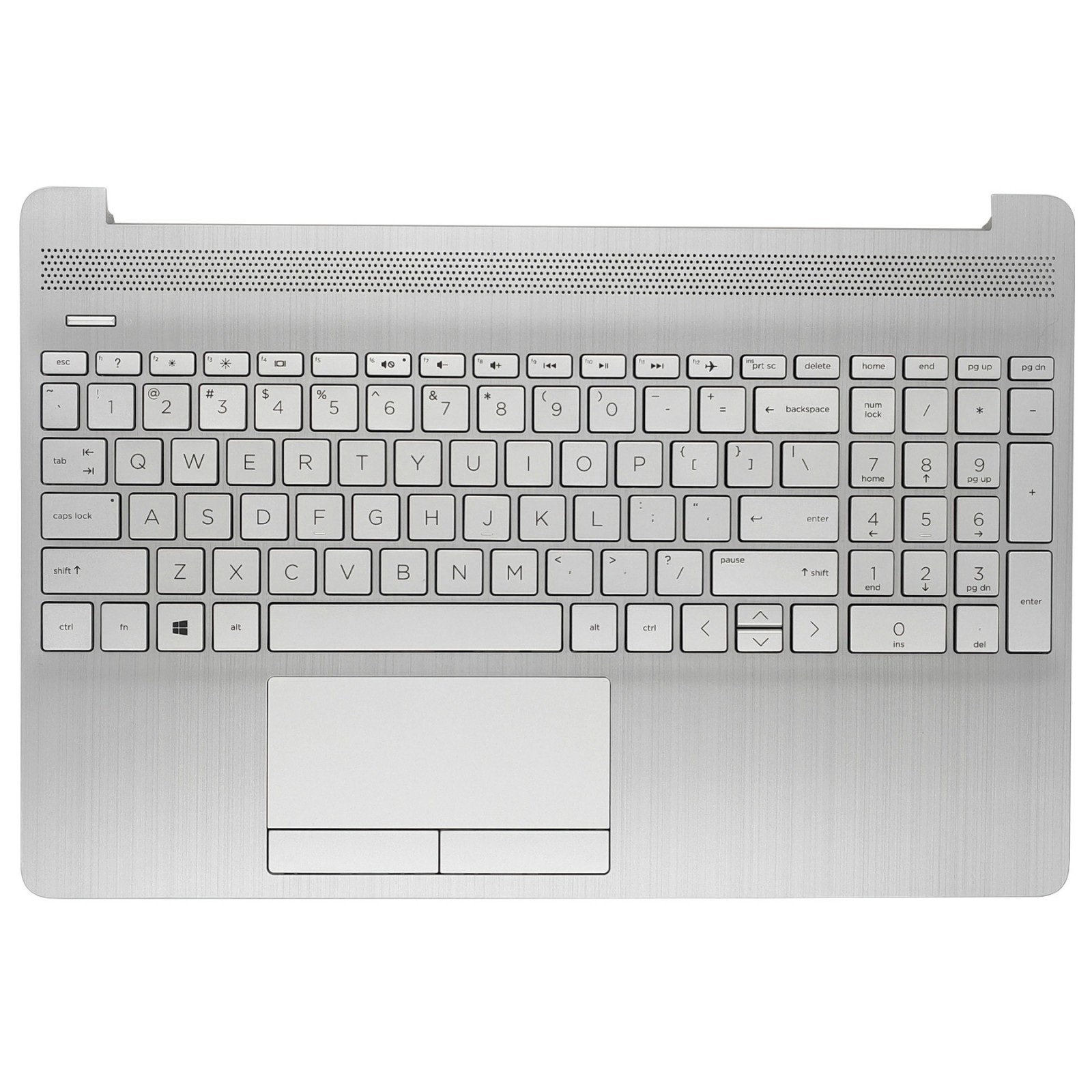 L52023-001 New Palmrest Non-Keyboard Touchpad Silver for HP 15S-DU 15S-DY 15-DW