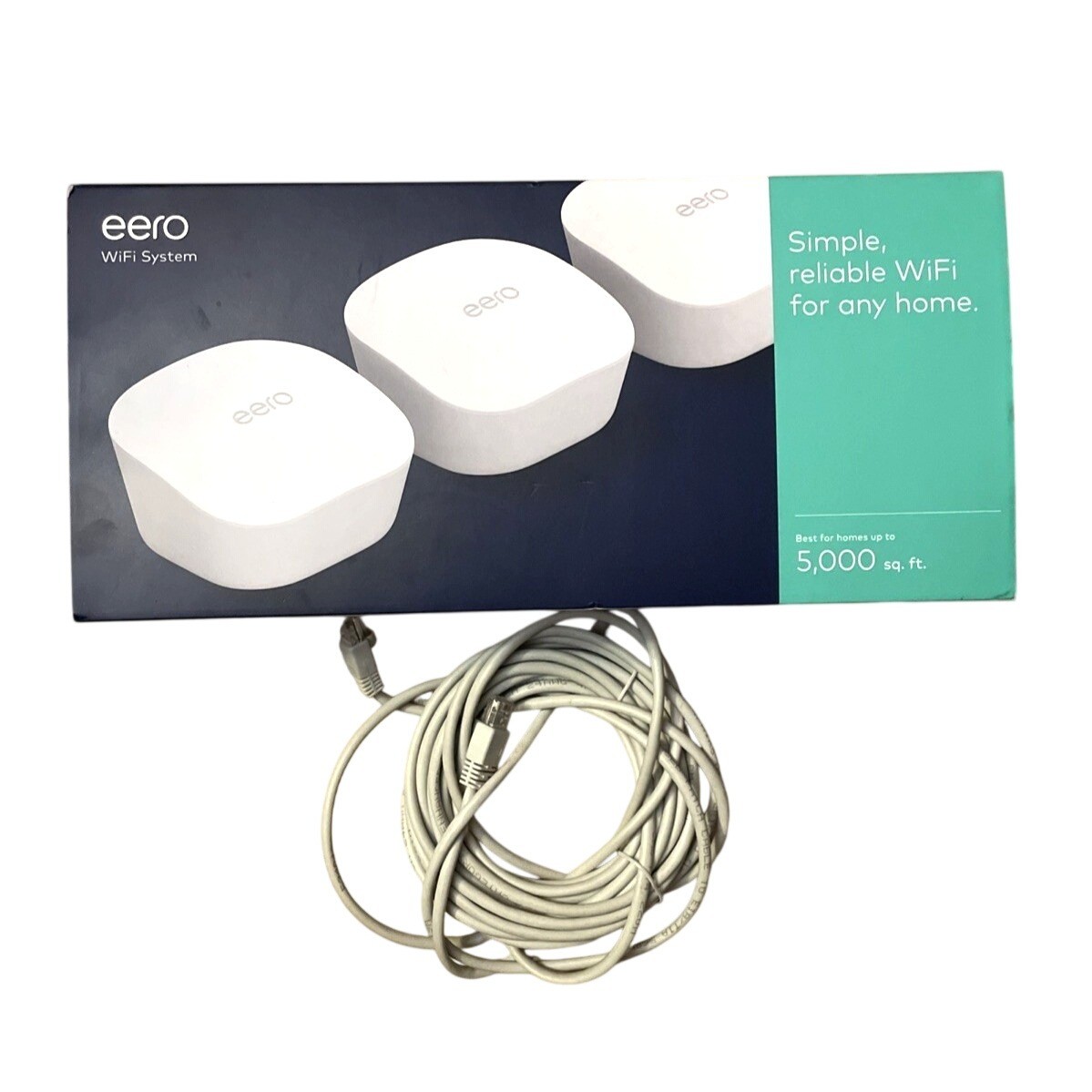 EERO WiFi System - Pack of 3 J010311 J010001 3rd Generation 5000 Sq Ft