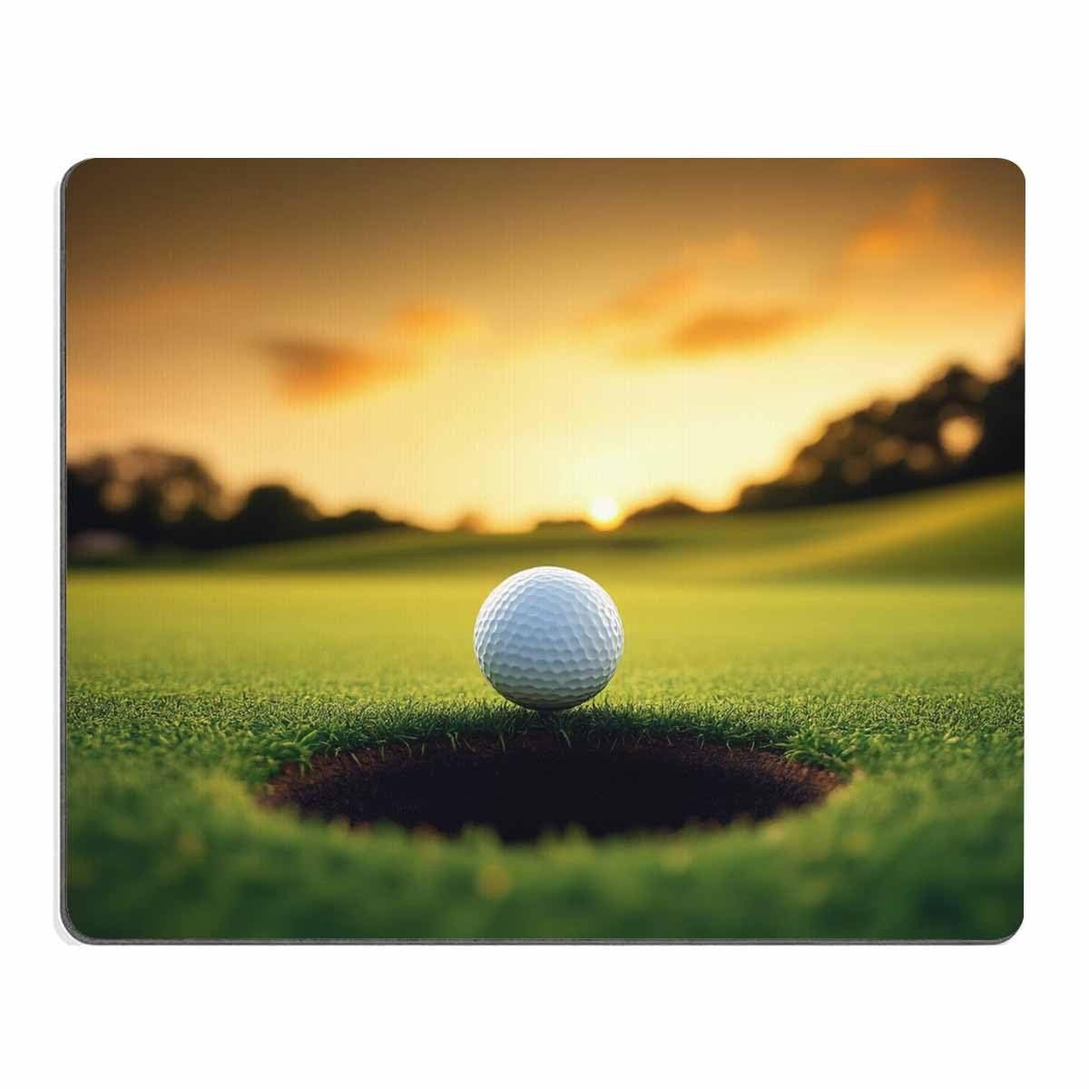 Golf Course Mouse pad,Golf Ball Near Hole Personality Desings Gaming Mouse Pad