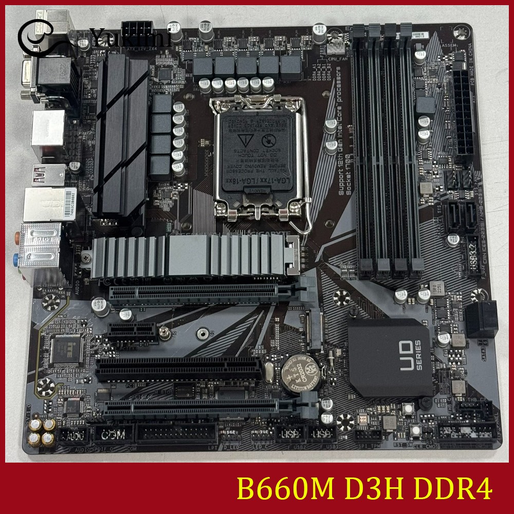 FOR GIGABYTE B660M D3H DDR4 LGA1700 128GB HDMI VGA DP Micro ATX Ｍotherboard