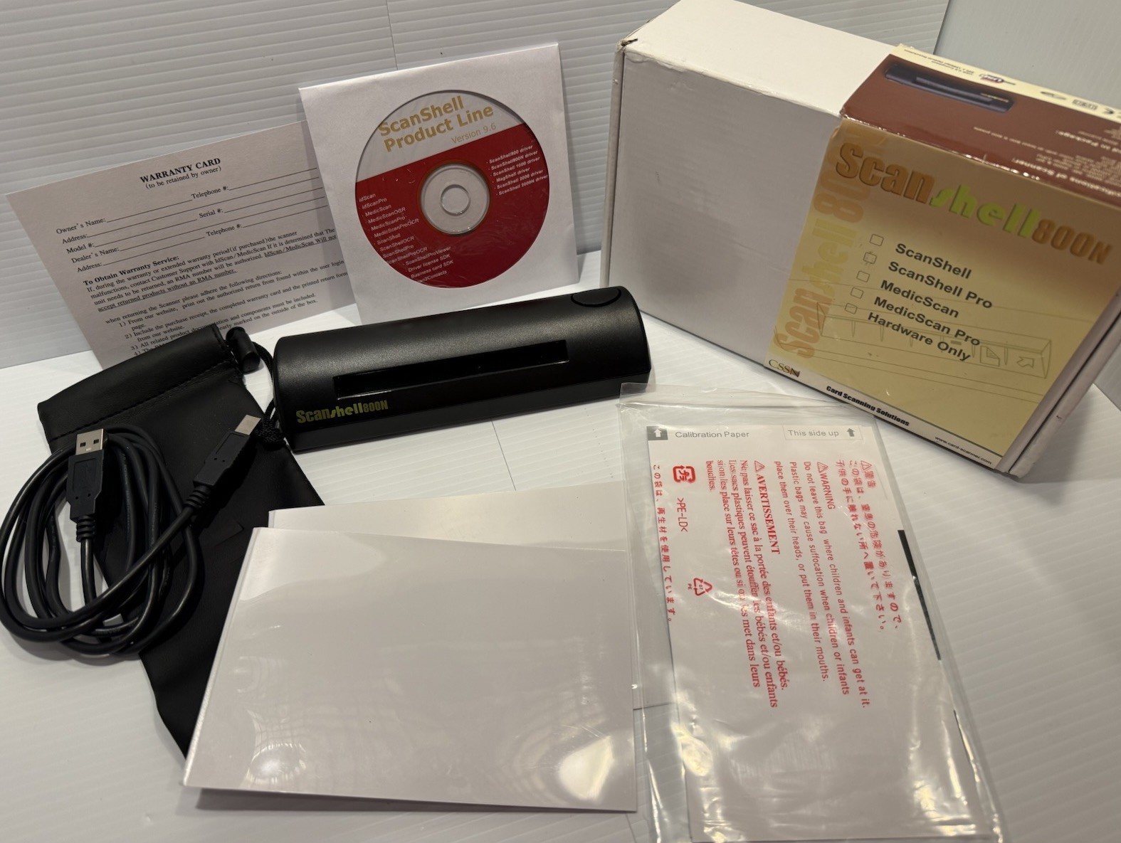 Card Scanning Solutions ScanShell 800N Portable ID & Card Scanner - Open Box