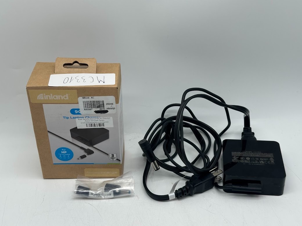 Inland 90W Laptop Power Adapter for HP Laptop (Includes 3 Tip)