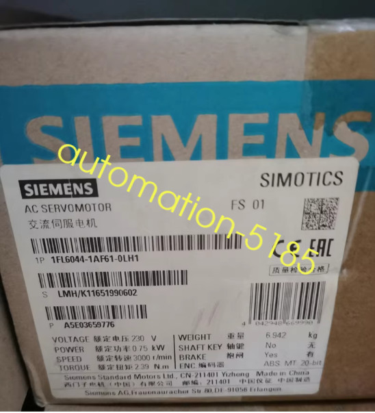 1Pcs Siemens motor 1FL6044-1AF61-0LH1 brand new fedex or DHL