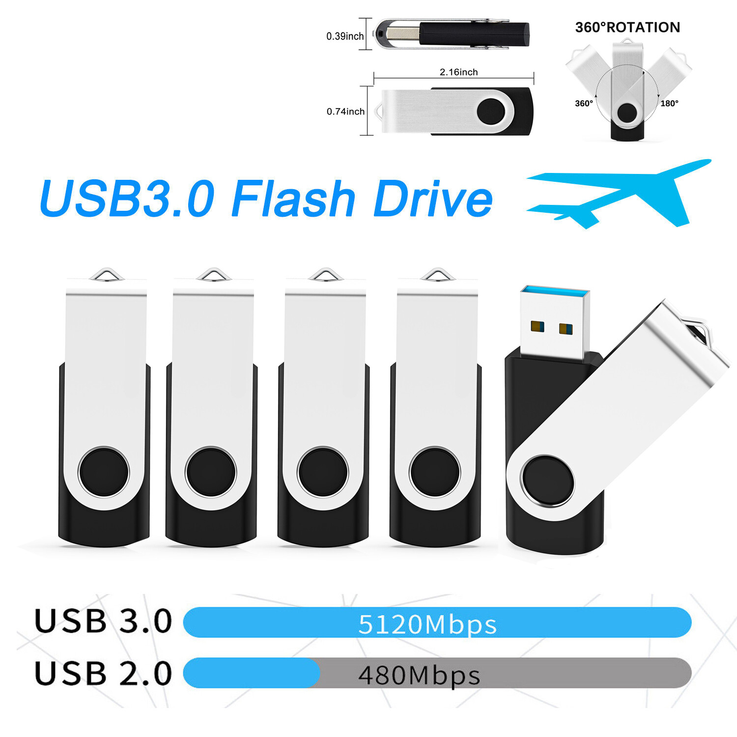 LOT 16GB 32GB 64GB USB 3.0 Flash Drive Memory Stick Storage Pen Drive
