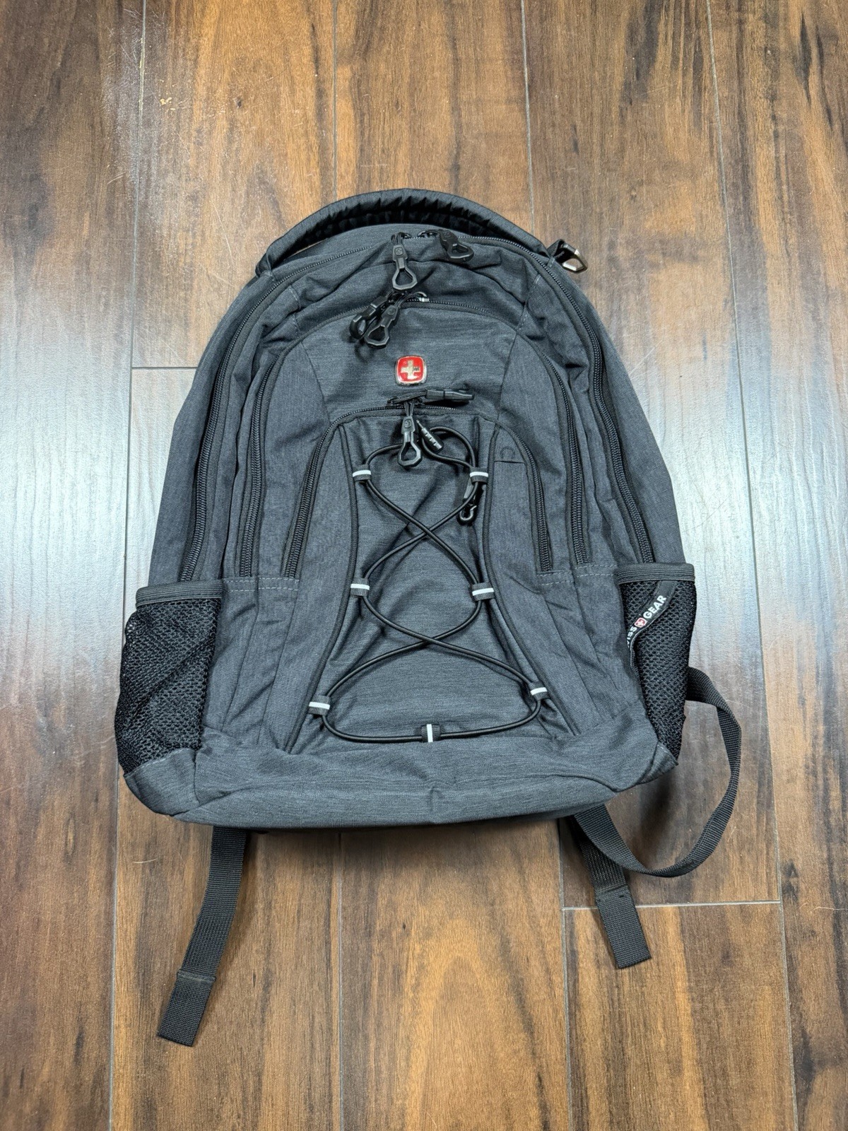 SwissGear 1186 Grey/Black The Bungee Core Laptop Backpack NWOT