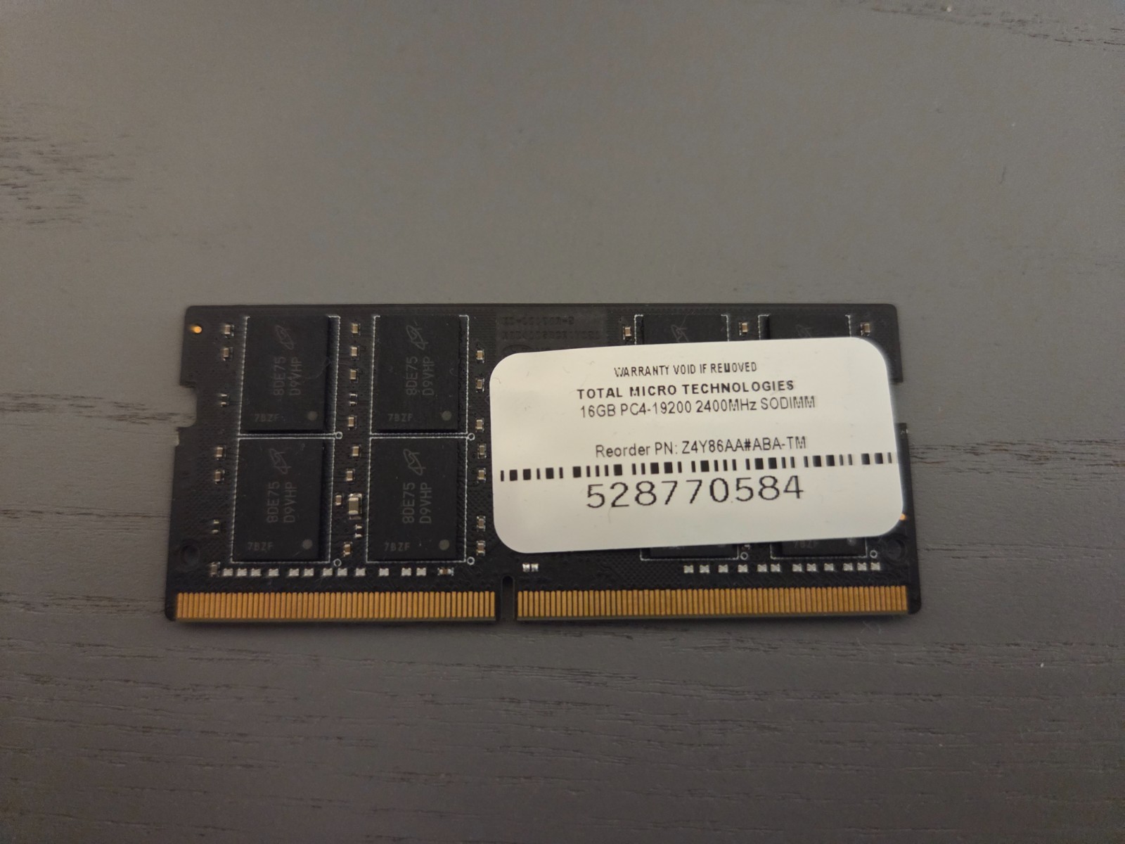 16GB Total Micro DDR4 2400 SODIMM Laptop RAM Memory