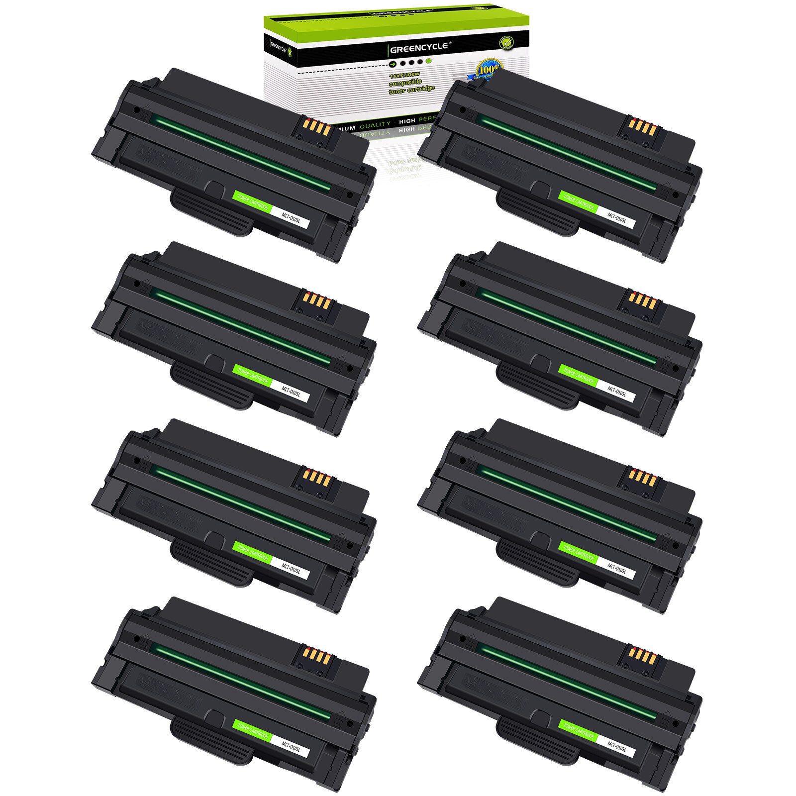 8PK MLT-D105L 105L Toner Cartridge fit for Samsung SCX-4623FN SF-650P ML-2580n