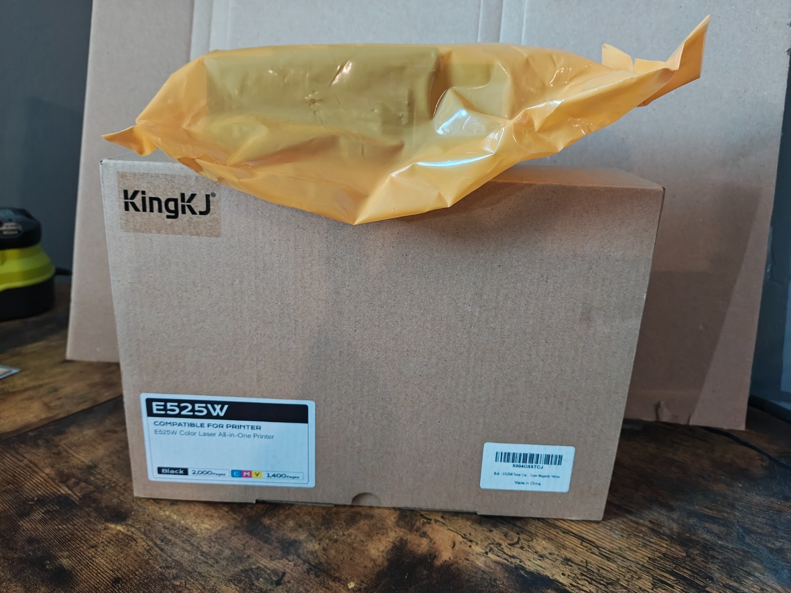 EZ ink yellow ink- Compatible DELL E525W Laser All-in-one, sealed