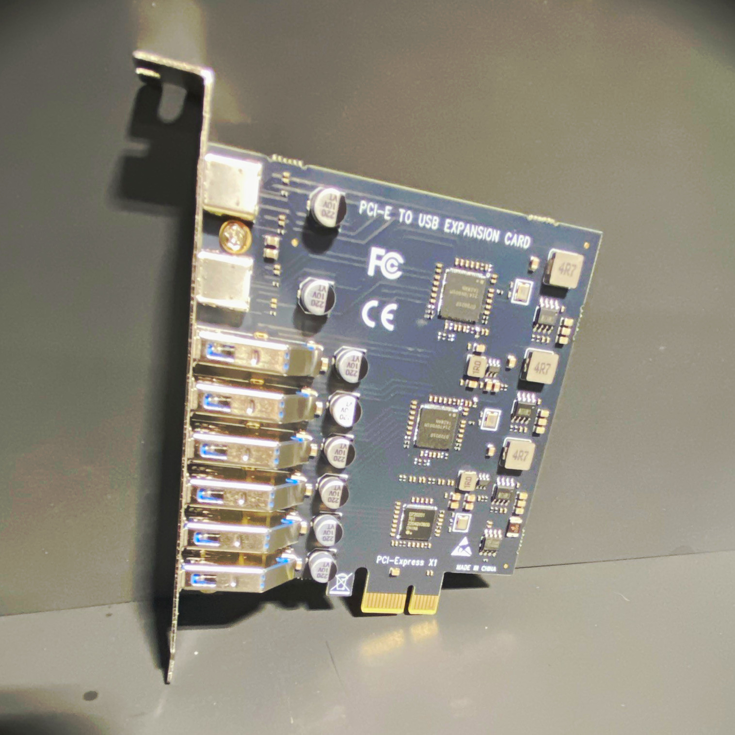 PCIe x1 to USB 3.0 Expansion Card 8-Port (2x USB-C, 6x USB-A)