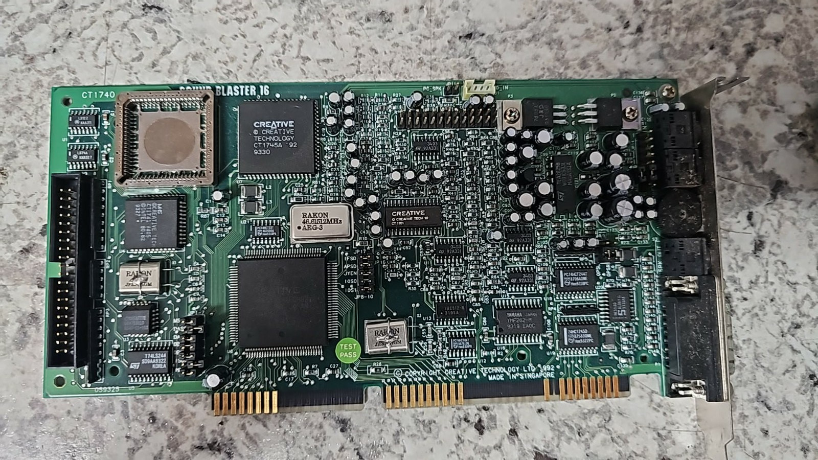 Vintage Retro Creative Labs CT1740 Sound Blaster 16 Yamaha sound card tested