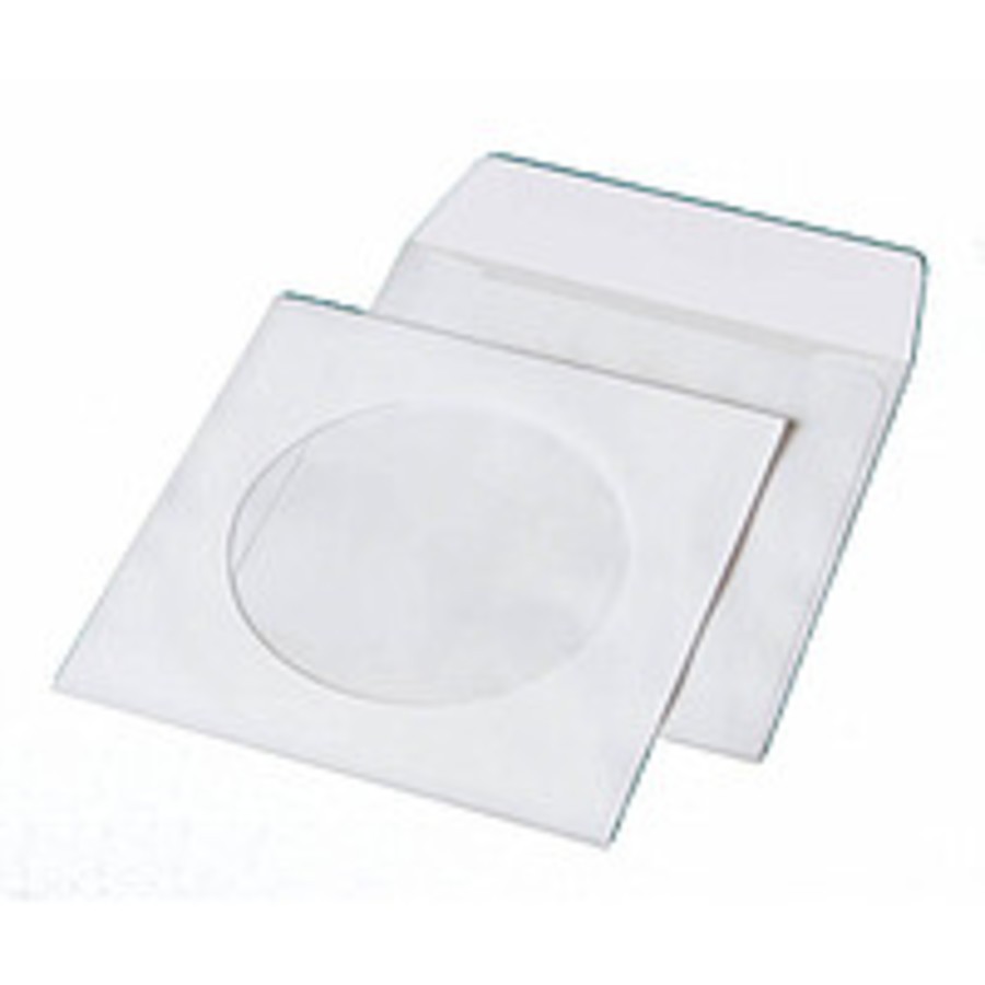 Fellowes CD/DVD Envelope/Sleeve - White (Pack of 100)