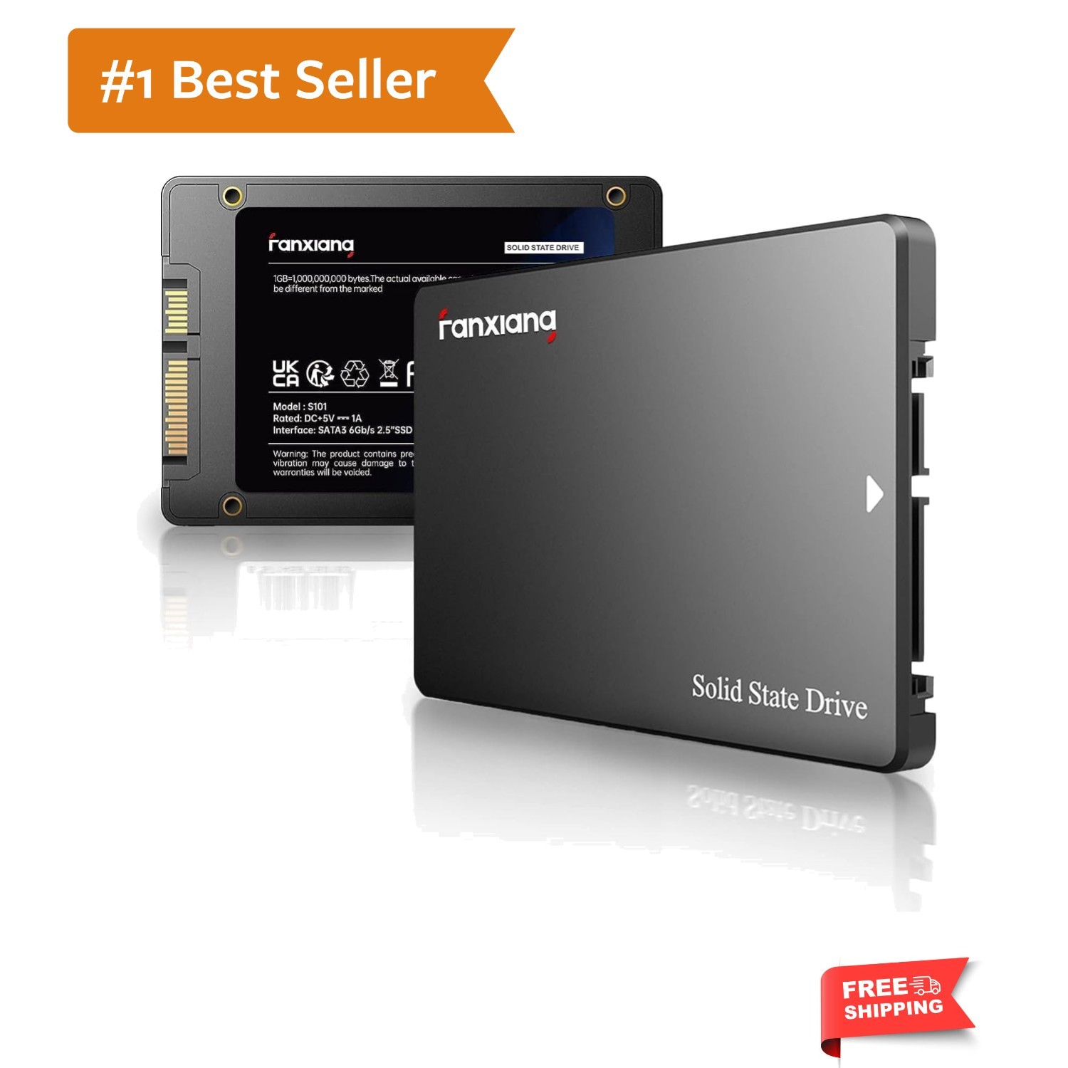 S101 1TB SSD SATA SSD 1TB Internal Solid State Drive SATA III 6Gb/s 2.5" SSD,...