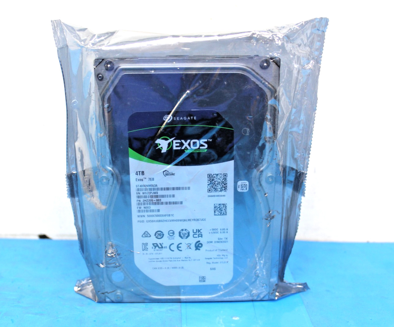 SEAGATE EXOS 7E8 4TB 3.5" SATA 7200RPM 256MB Internal HDD ST4000NM003A NEW T9-A2