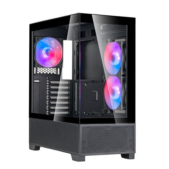 Silverstone LD05-B-ARGB (Black) Lucid 05 270° View Tempered Glass ATX Case