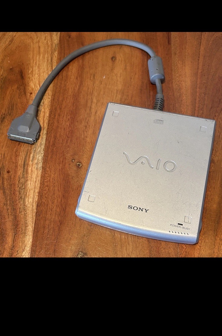 SONY VAIO PCGA-CD5 External Portable CD-ROM Drive Made in Japan “Tested”