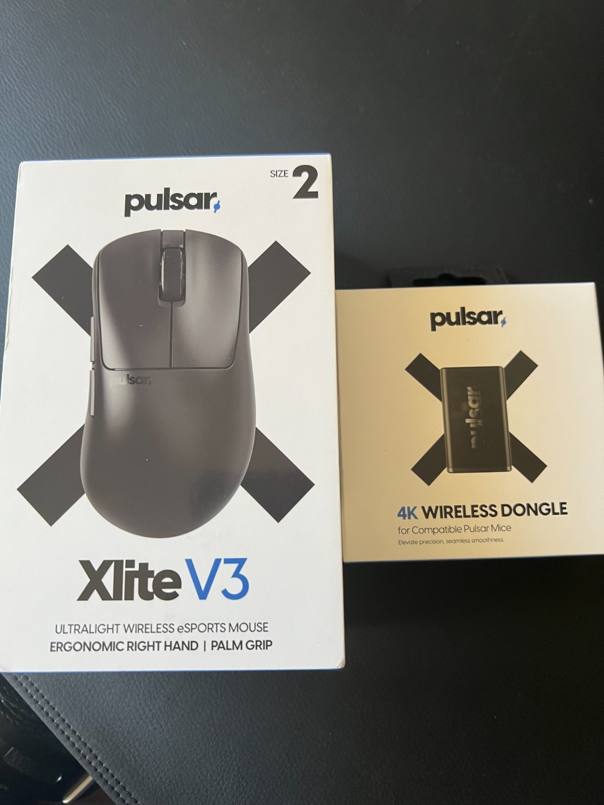 Pulsar Xlite V3 Gaming Mouse — Used | Superglide Skates + Supergrip Tape + 4K Po