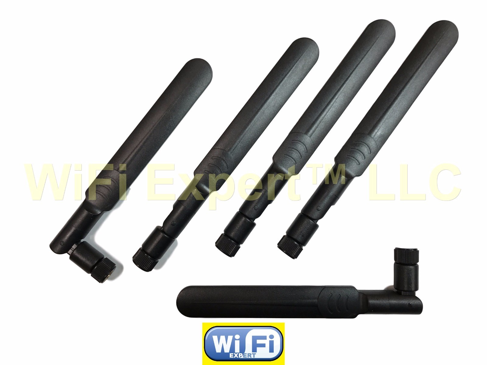 5 x 5dBi Black Dual-band dipole 2.4/5.8GHz AC Mode Paddle High Gain Omni Antenna
