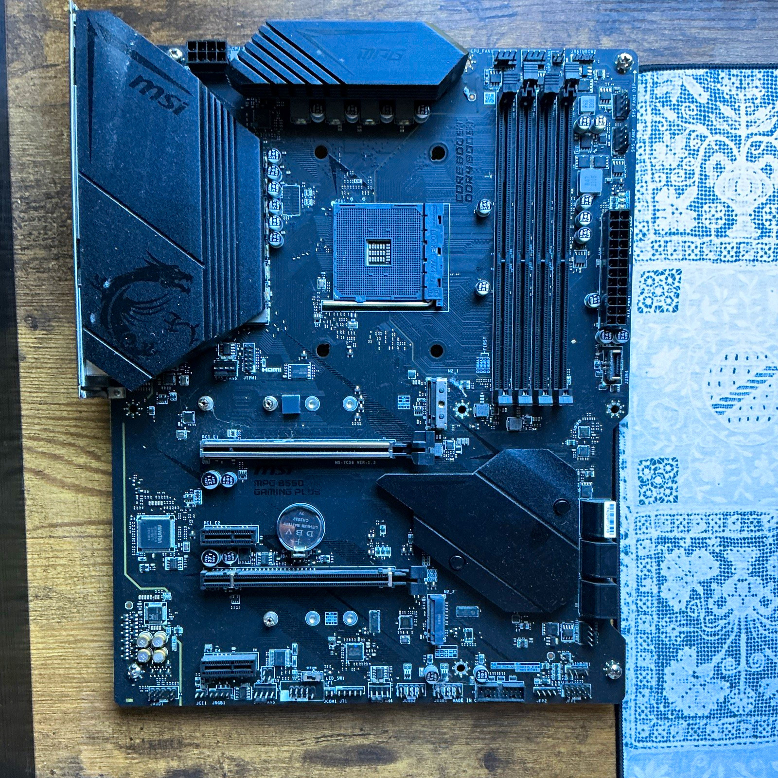 MSI MPG B550 Gaming Plus AM4 ATX Motherboard DDR4 4 DIMM M.2 MS-7C56
