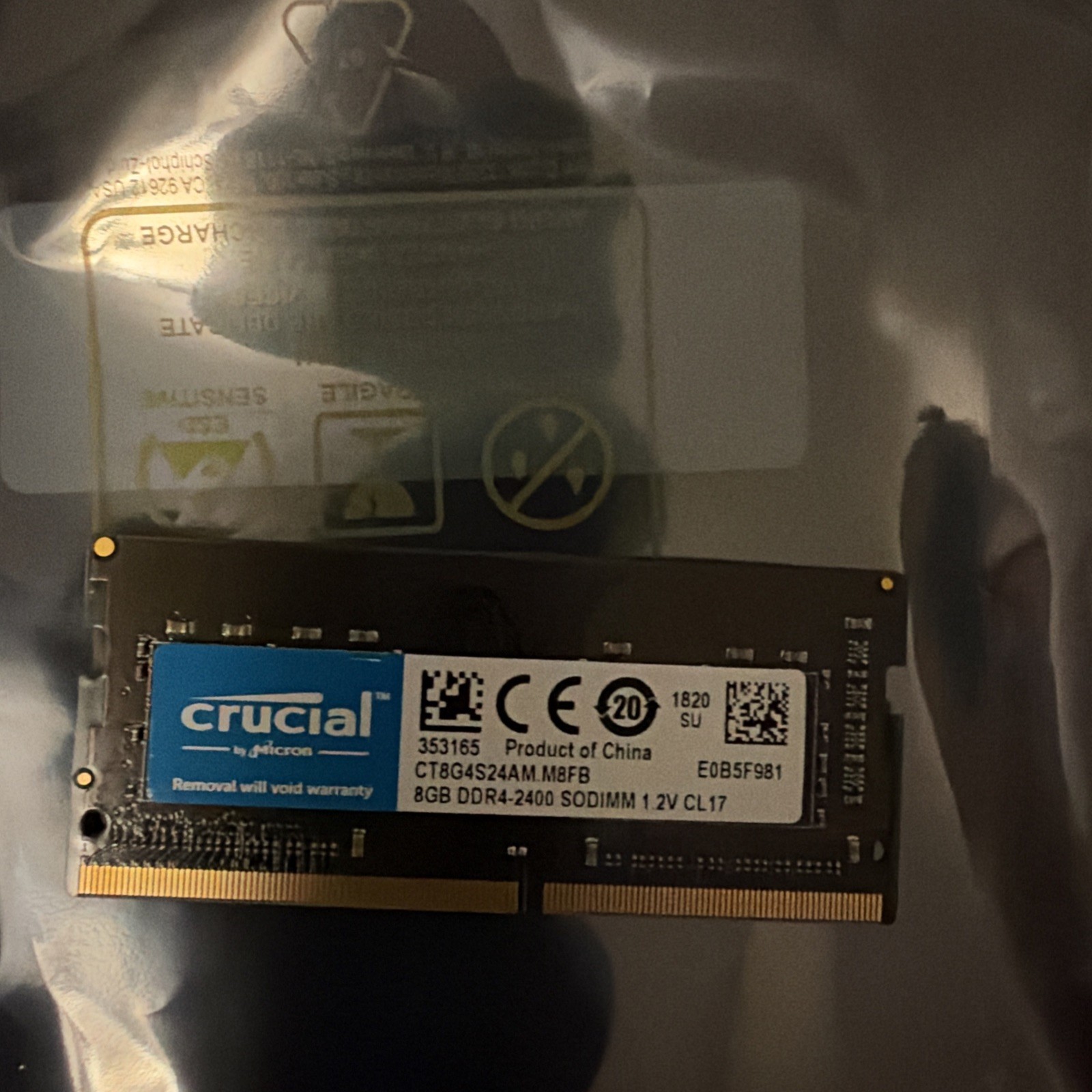 Crucial DDR4 2400 MHz SO-DIMM Mac Memory Module CT8G4S24AM