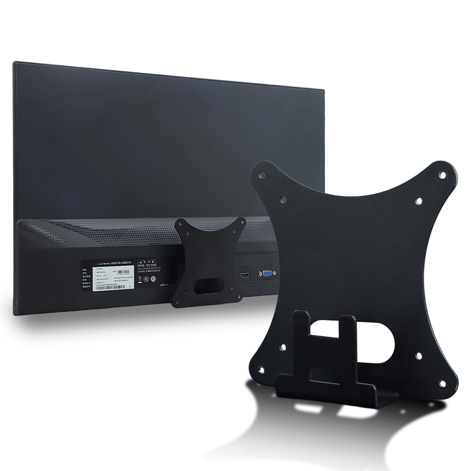 VESA Mount Adapter Compatible With Acer SA220Q SB220Q R241Y Series Monitors
