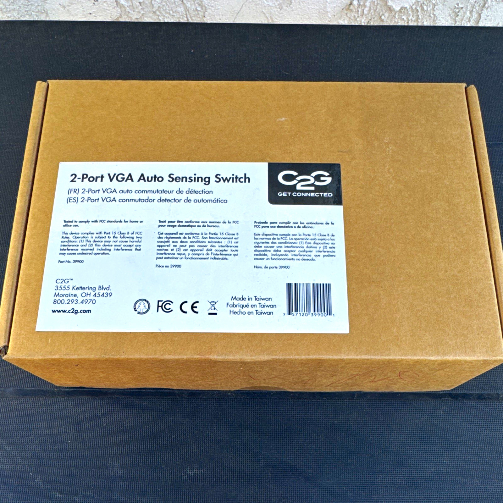 C2G 2-Port VGA Auto Sensing Switch, Black, Universal Compatible, 39900