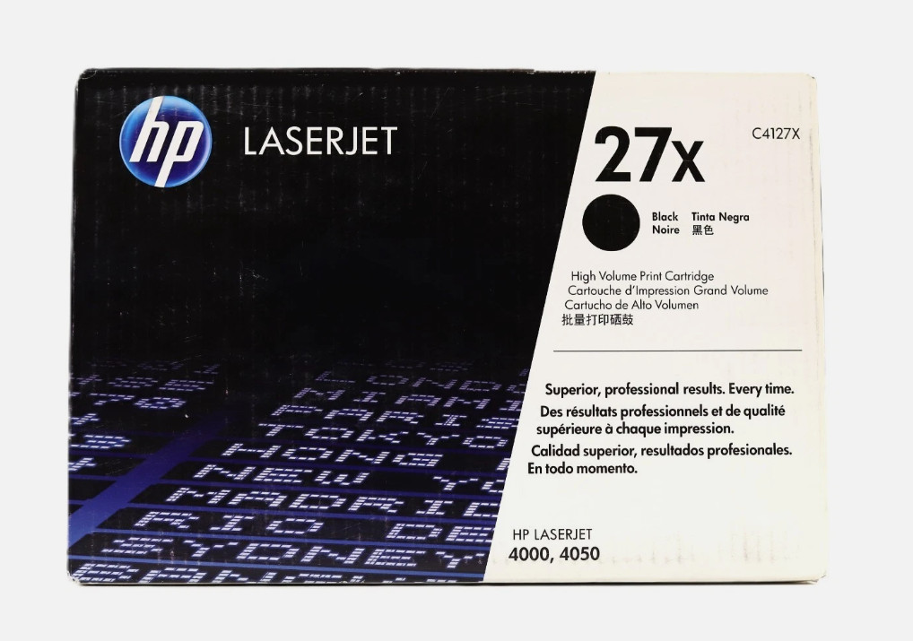 HP 27X Black Original LaserJet Toner Cartridge P/N: C4127X Brand New