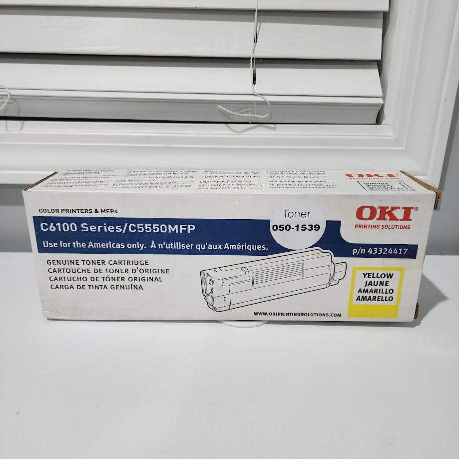 OKI 43324417 Yellow Toner Cartridge C6100 C5550MFP