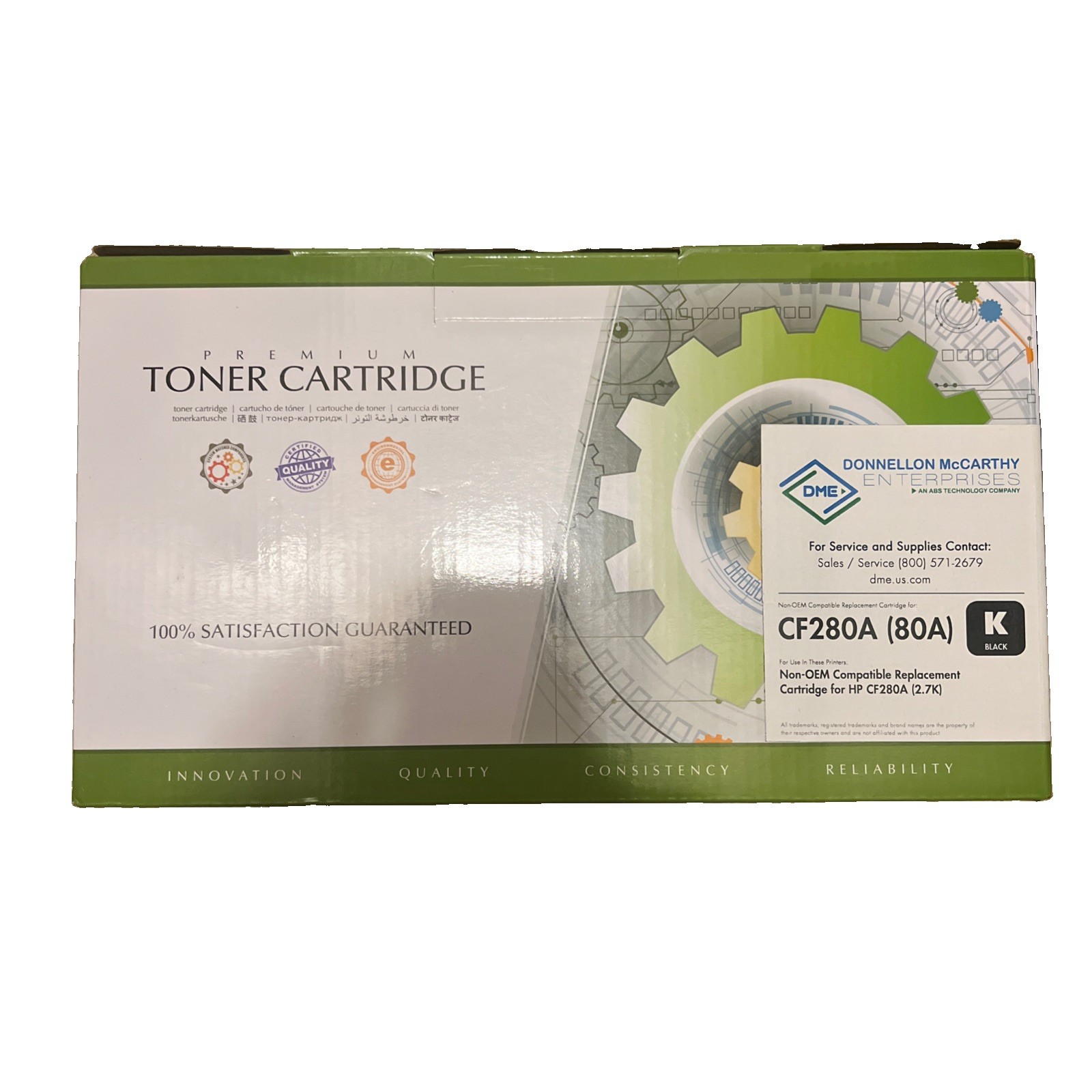 HP Compatible 80A Black Genuine Laser Toner Cartridge (CF280A)
