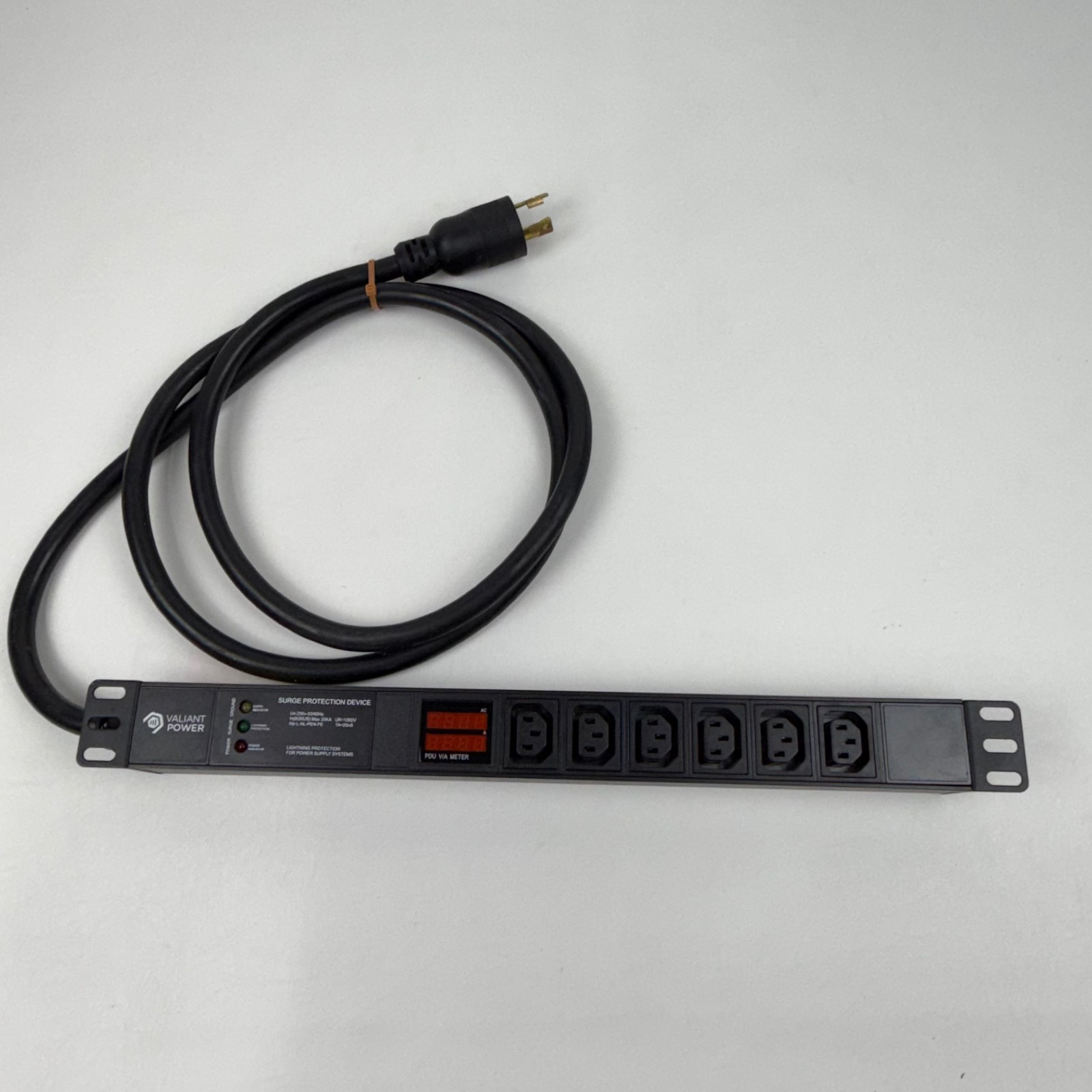 Valiant Power PDU-IEC Series Metered PDU 19" Rackmount 240V 30A 6x IEC C13