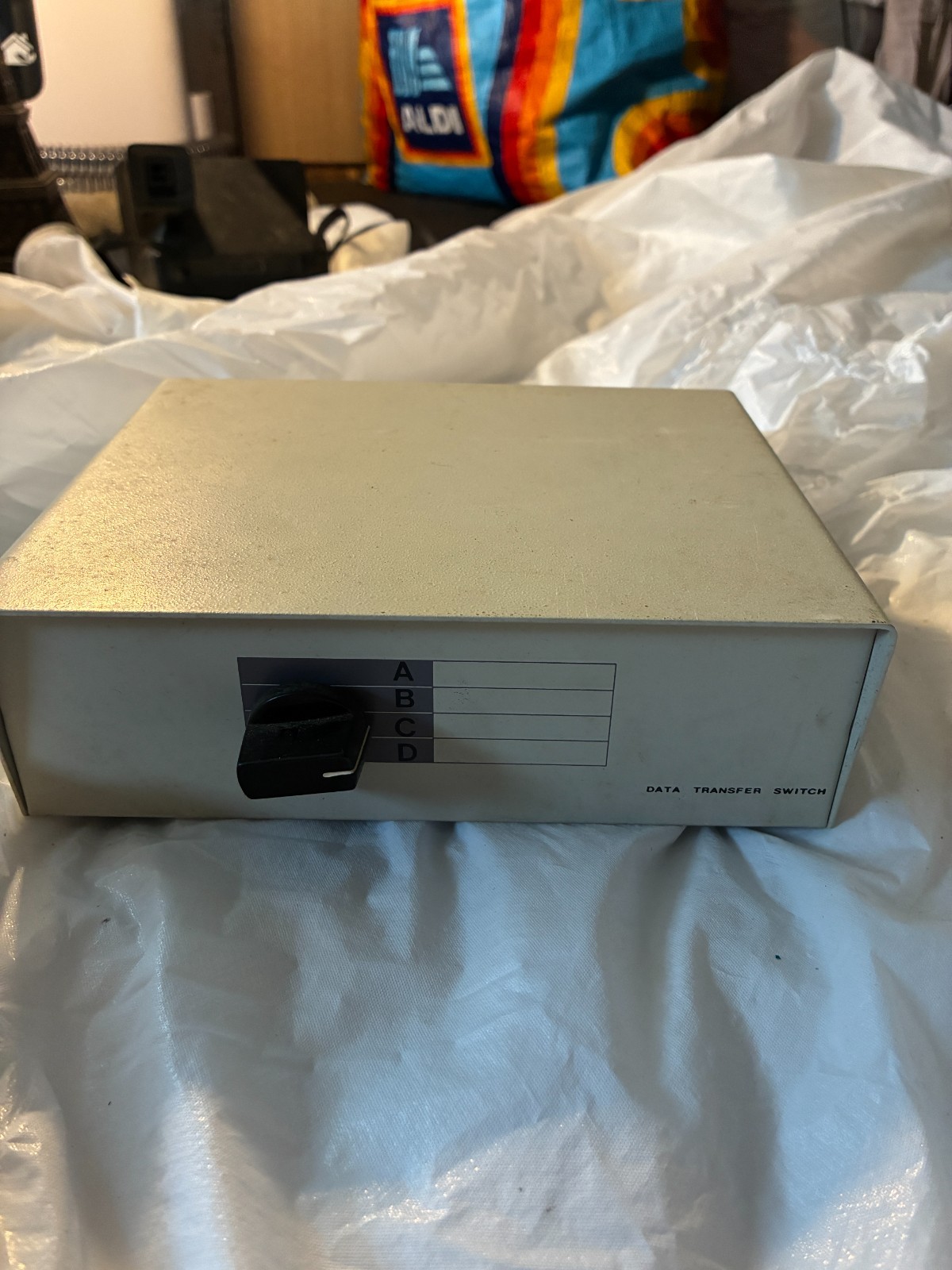 Vintage Magitronic 601 DB25 4-Way Data Transfer Switch Box ABCD Parallel