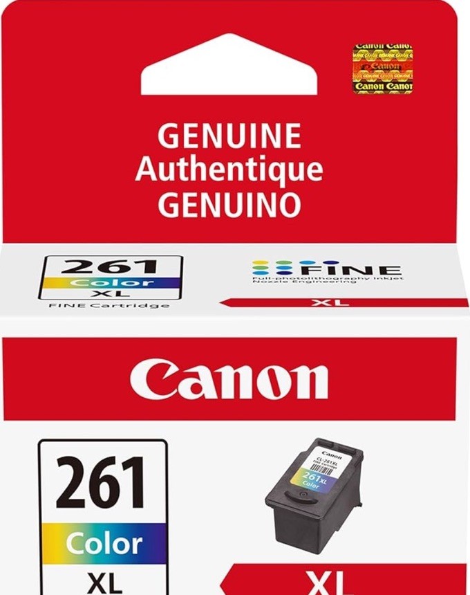 (3) Pack Lot NEW Canon Pixma 261 XL Tri-Color High Yield ink cartridge