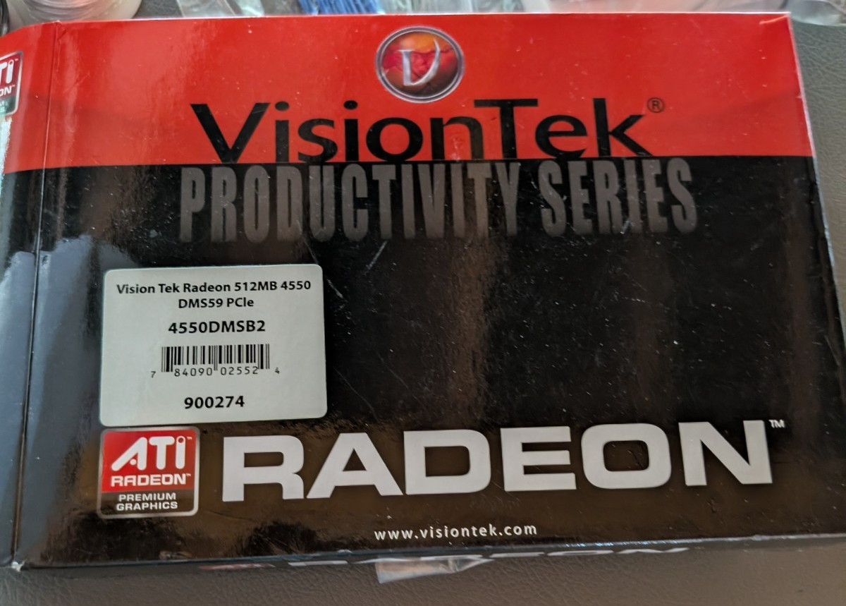 VisionTek 900274 AMD Radeon 4550 512MB  PCIe DMS59 Graphics Video Card