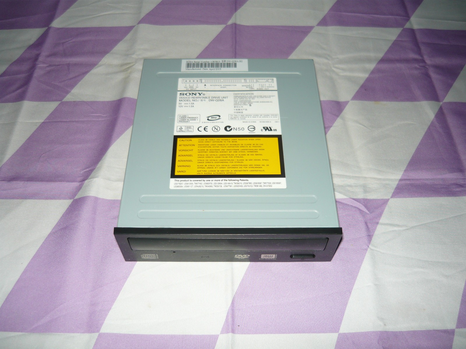 Sony DW-Q28A DVD-RW CD-RW Burner Optical Drive IDE Used