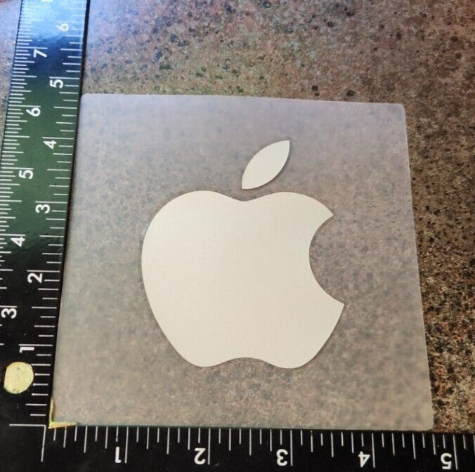 10 Apple OEM Sticker White Logo iphone iPod iPad iMac Mac Bumper Window Decal 5