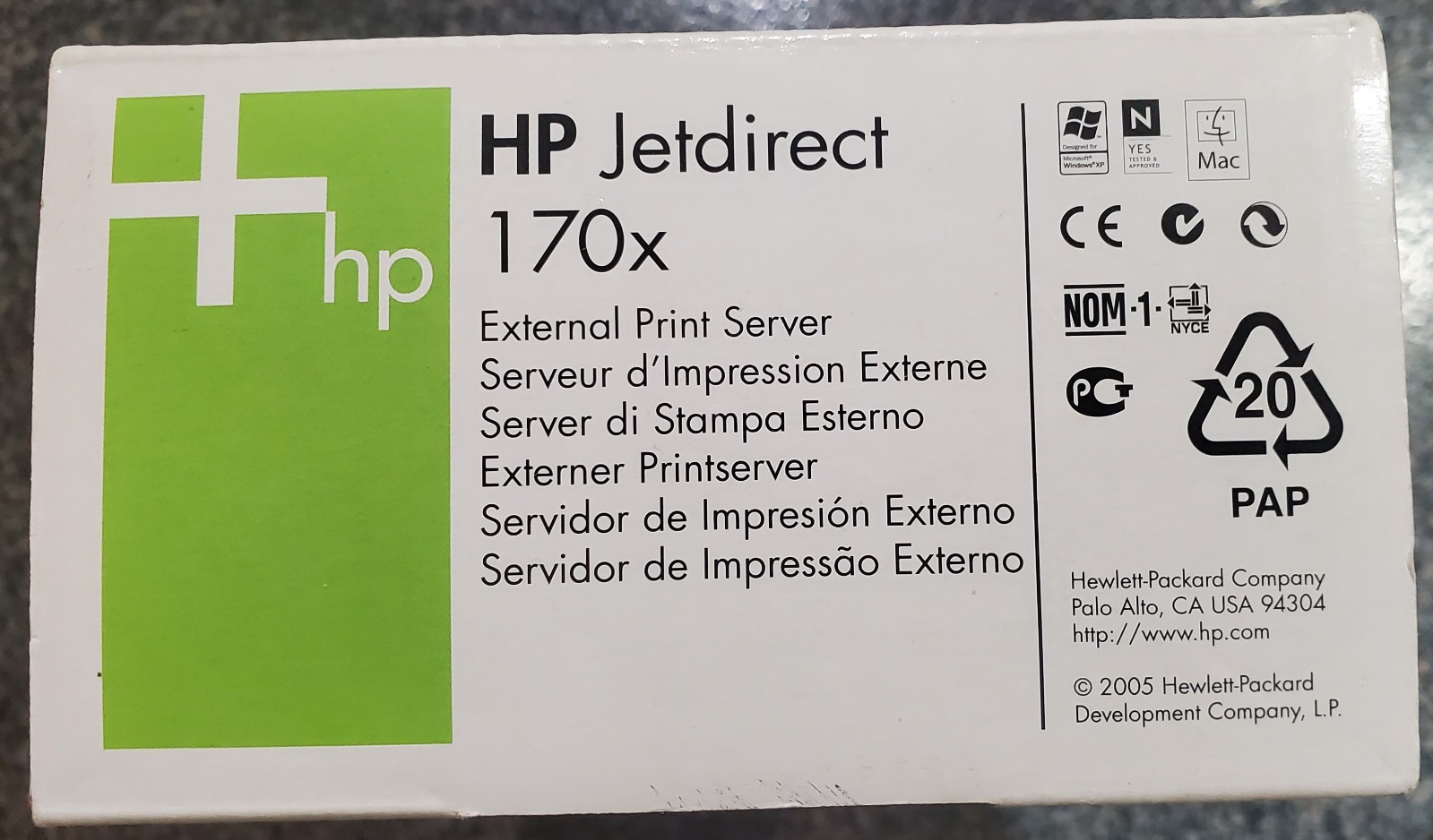 HP Jetdirect 170x External Print Server Parallel 10Base-T Ethernet J3258G New