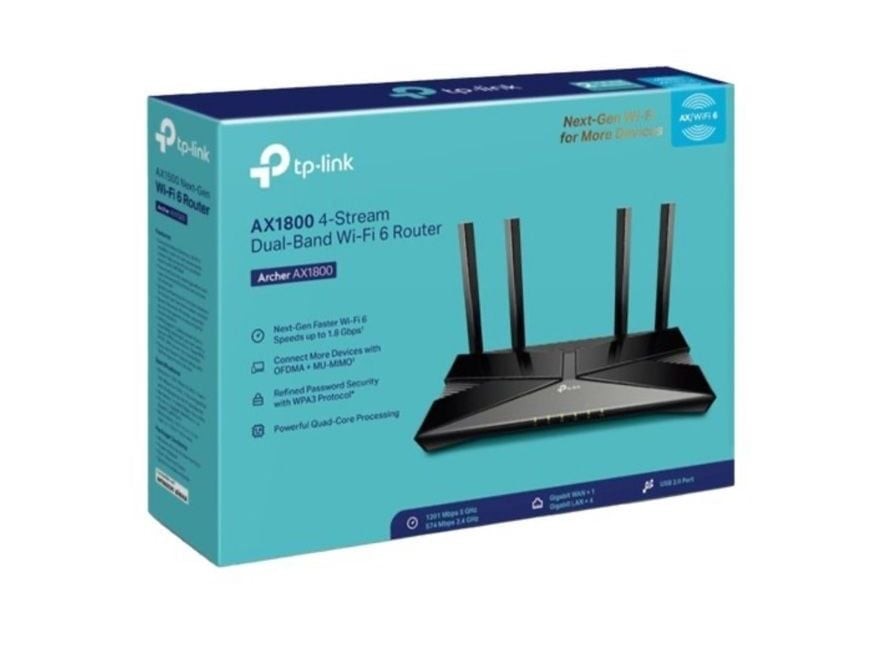NEW TP-Link Archer AX1800 Dual-Band Wi-Fi 6 Router
