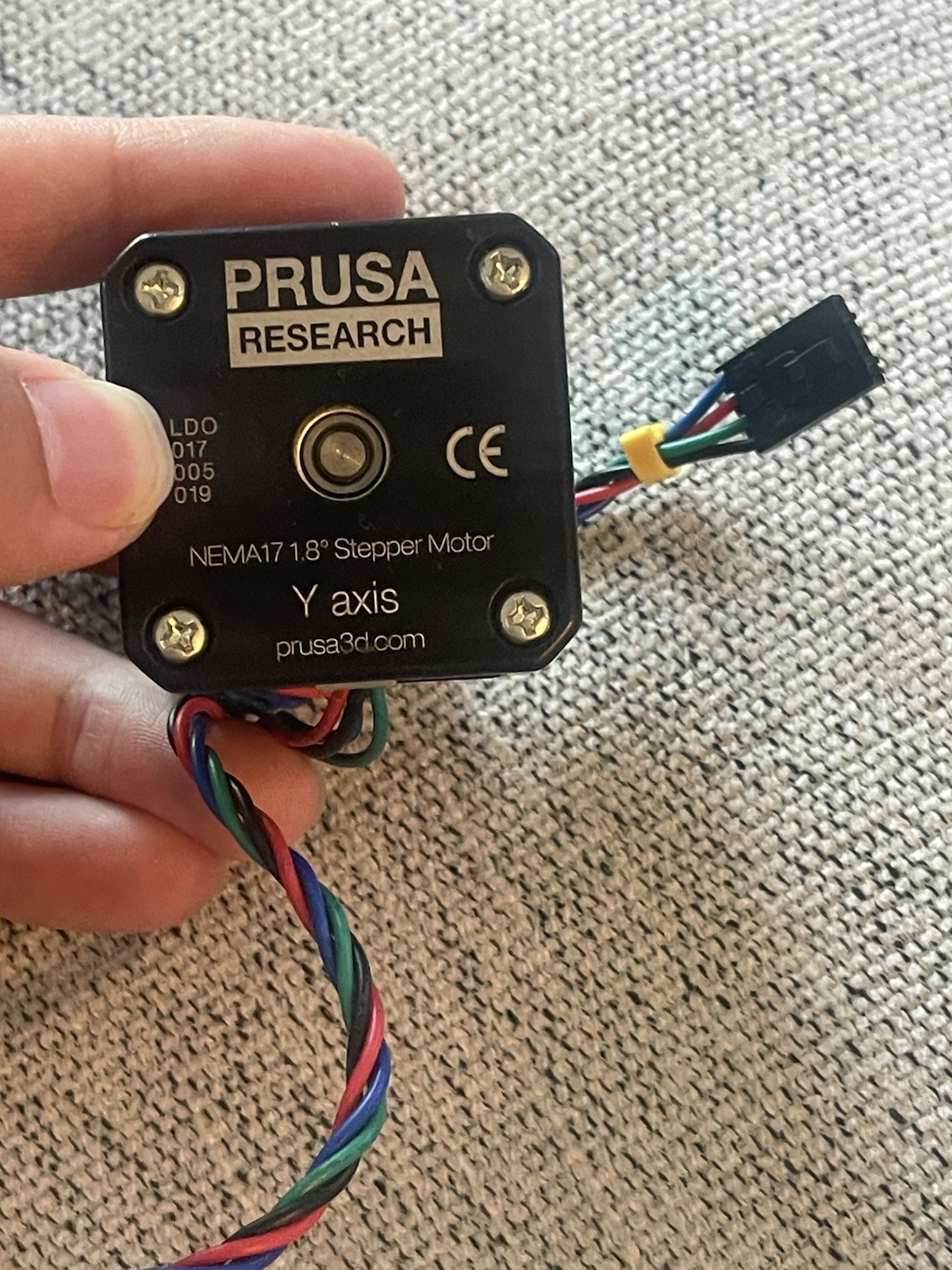 LDO NEMA 17 Stepper Motor for Prusa i3 MK3/S/+ | Y-Axis | LDO-42STH40-1004ASR