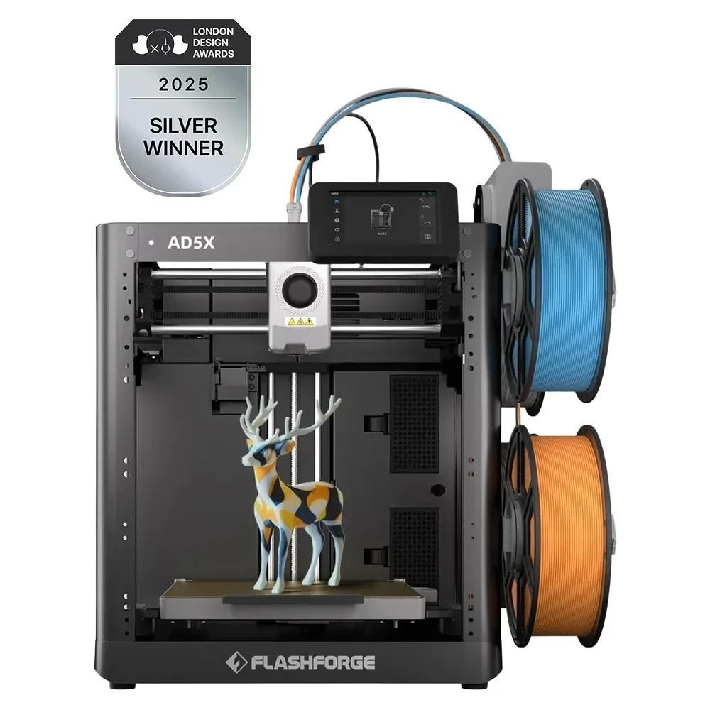 FLASHFORGE 3D Printer AD5X Upgraded 4 Color Printing IFS Intelligent Filament