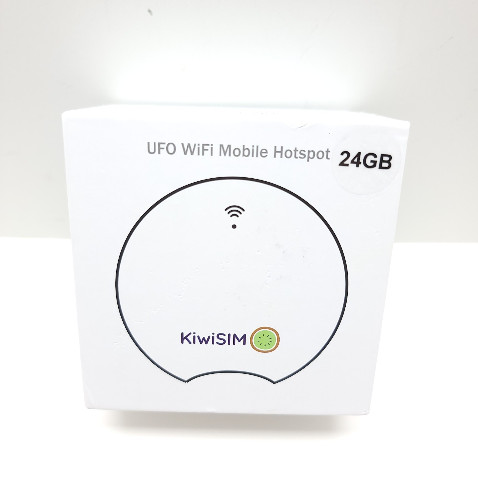 KiwiSIM UFO WiFi 4G Mobile Hotspot 24GB Black No Sim Included