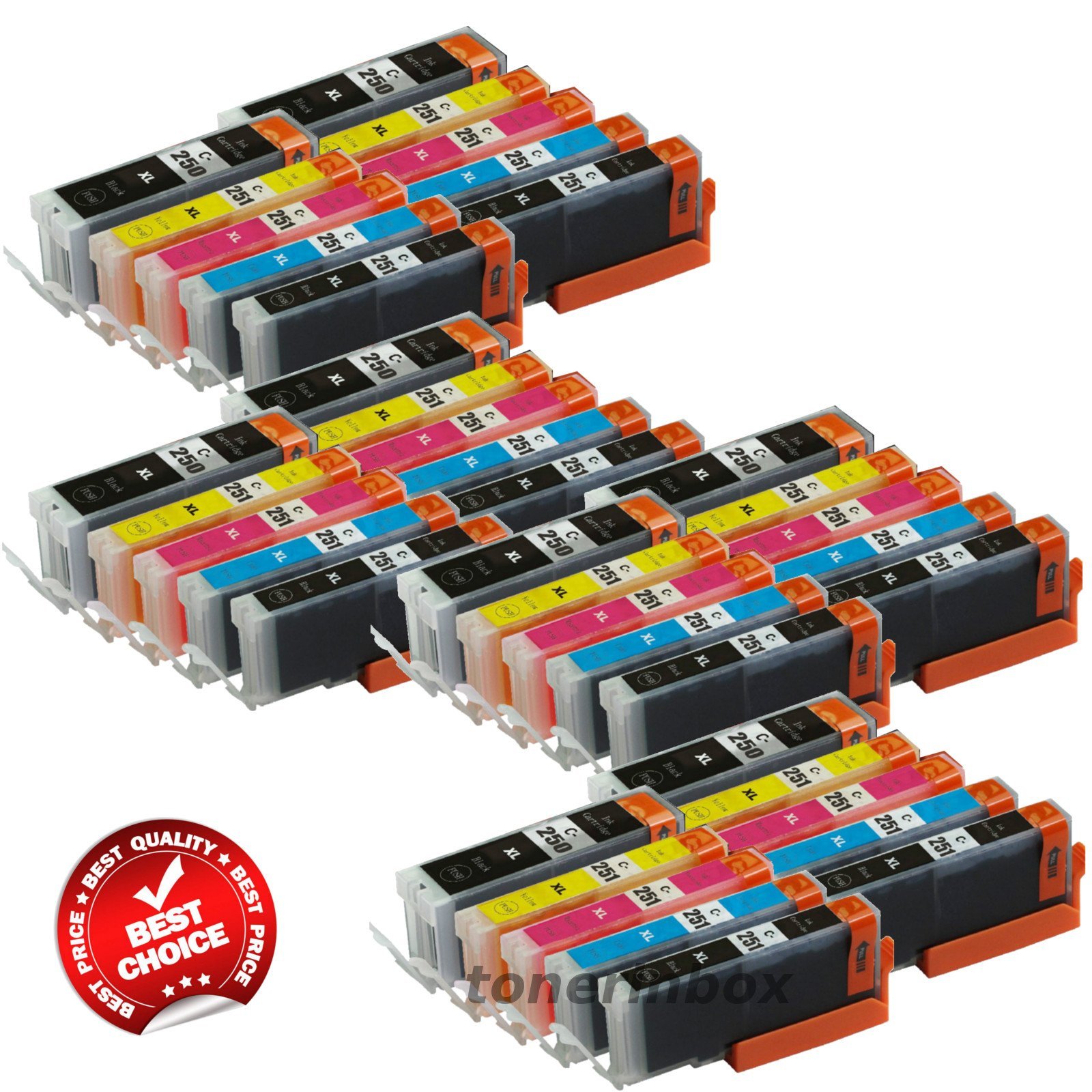 40 New Ink Set For Canon PGI250XL CLI251X Pixma MG5420 MG5520 MG6320 MX722 MX922