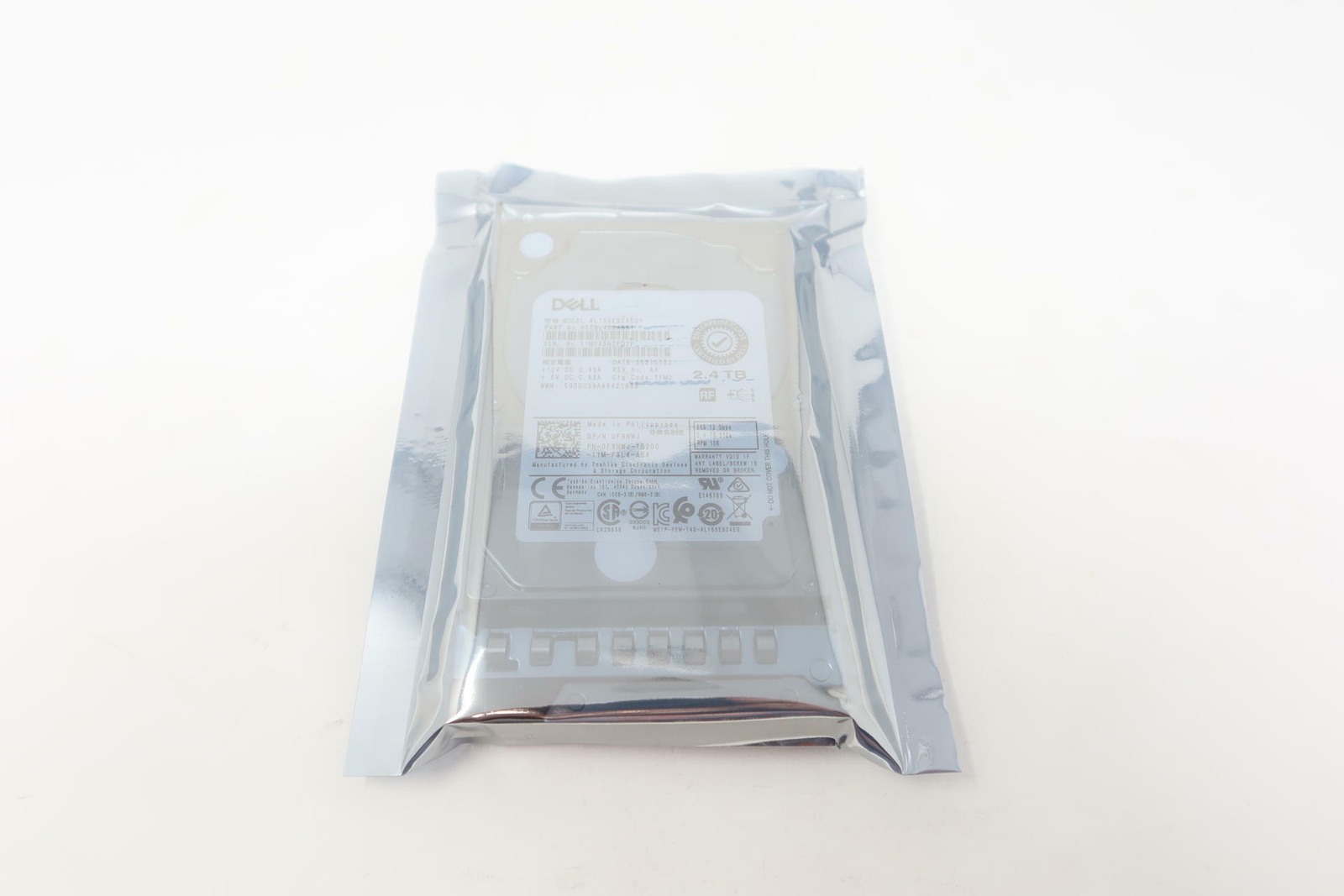 F9NWJ AL15SEB24EQY Dell 2.4TB 10K 12G 2.5" SAS HDD R340 R440 C6420 R6415 R7415