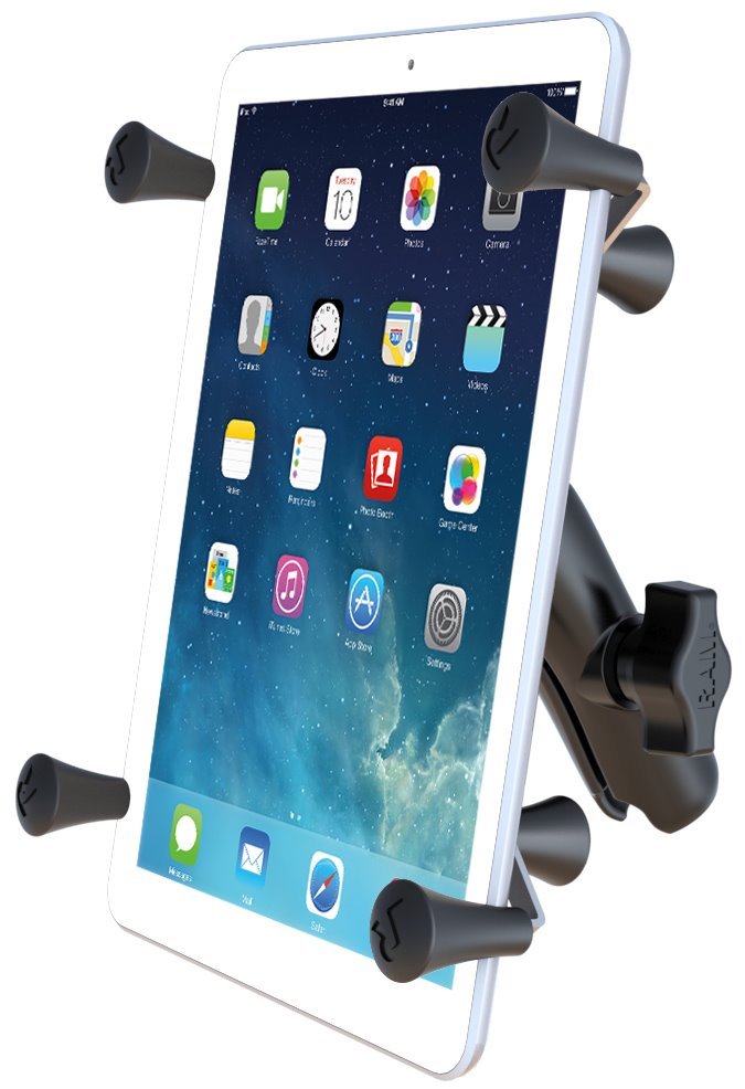 RAM X-Grip Cradle / Medium Double Socket Arm Combo fits iPad mini & More