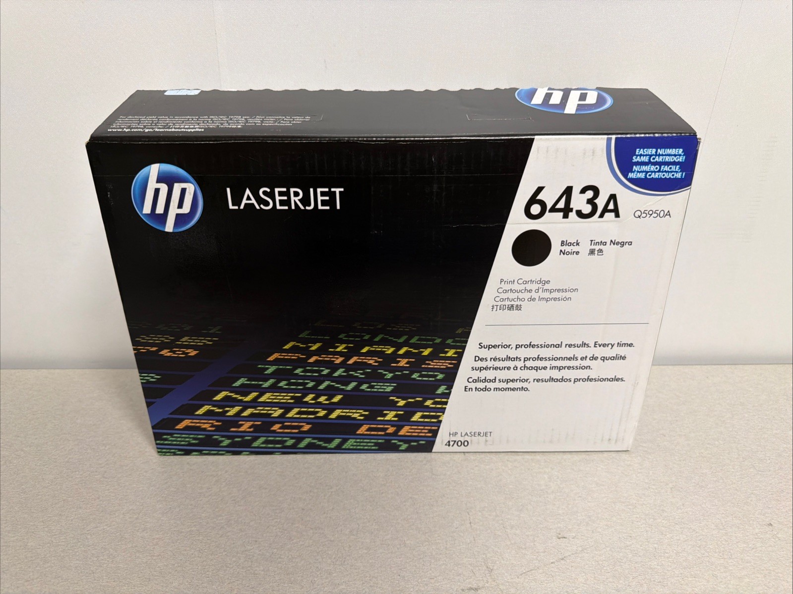 HP LaserJet 643A Genuine Black HP Toner Q5950A for HP 4700