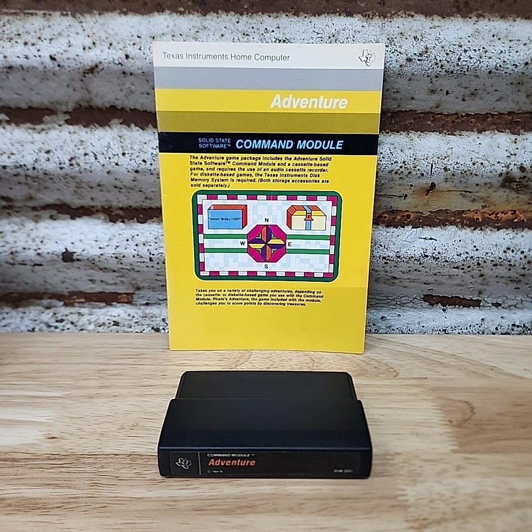 Adventure 1981 Texas Instruments Home Computer Video Game TI/99 With Manual 