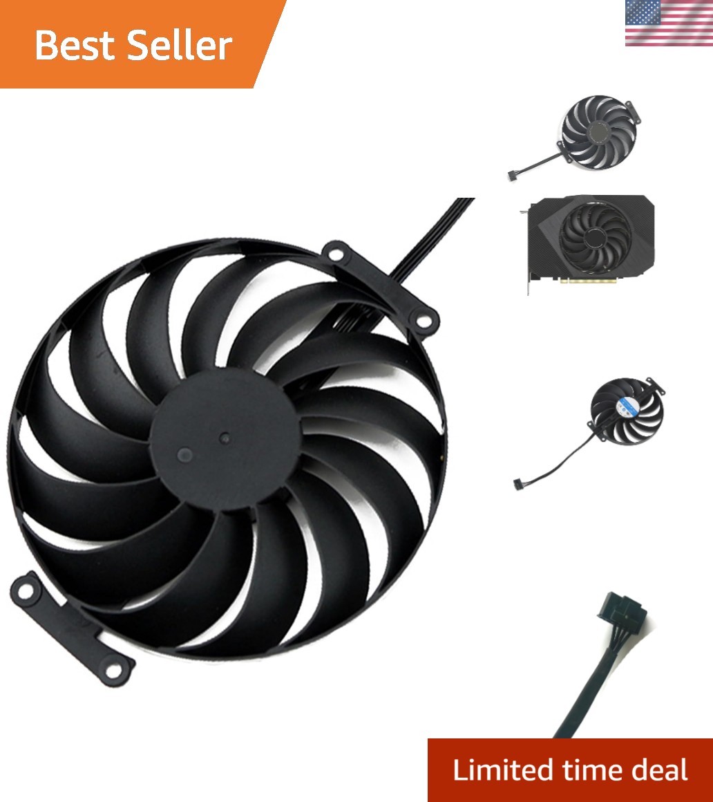 Air-Cooled 95mm Graphics Card Replacement Fan for ASUS GTX 1650/RTX 3060