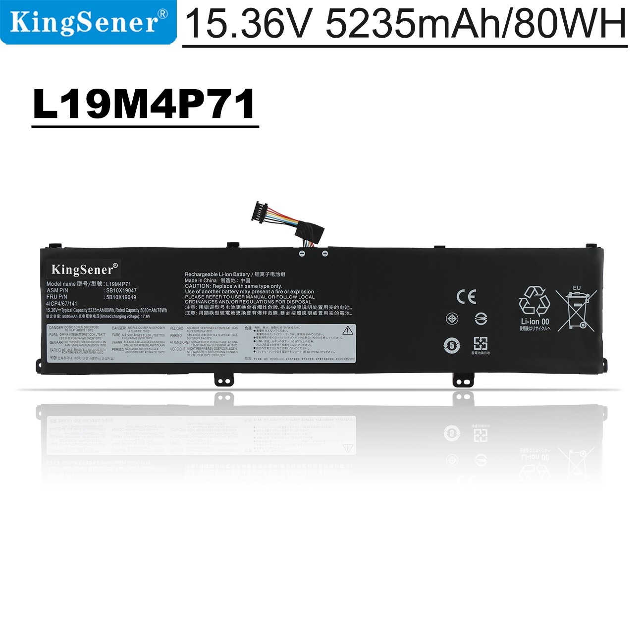 L19M4P71 L19C4P71 Battery For Lenovo ThinkPad X1 Extreme 3rd Gen 20TK 20TL