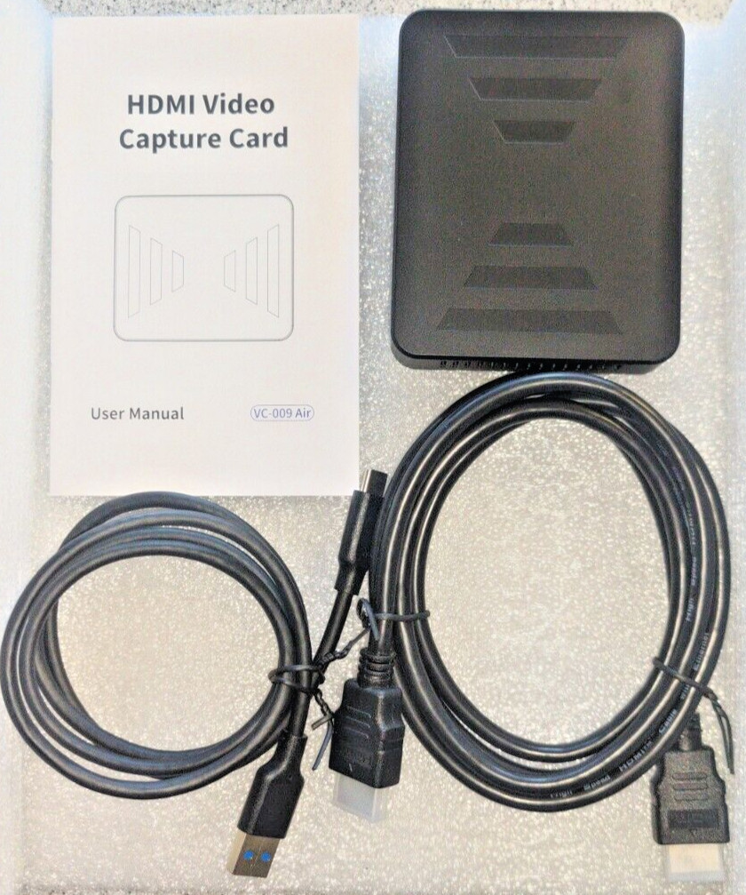 VC-009 Air  4K 30/2K 60/1080p 120 HDR Video Capture HDMI Input USB-C
