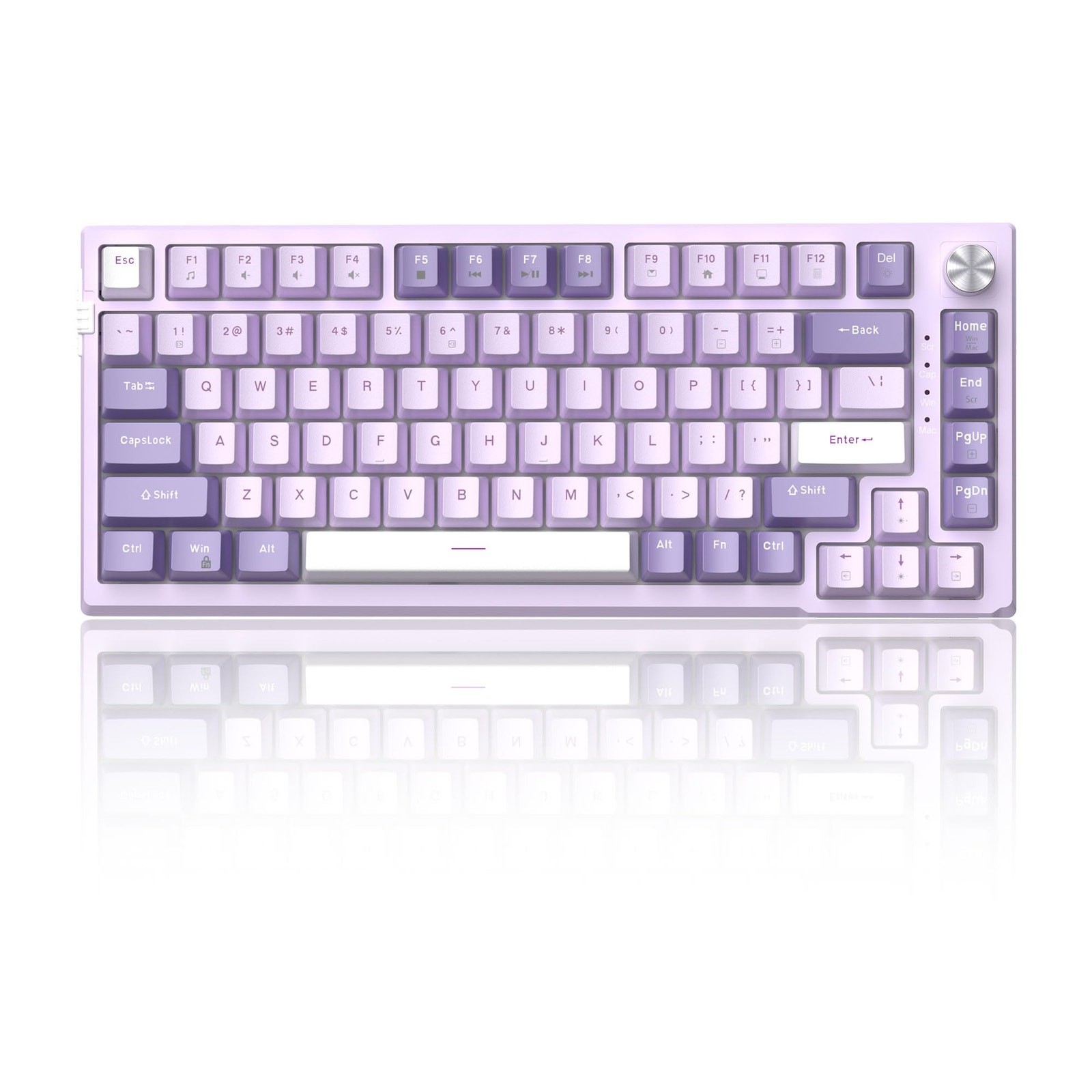 SKY81 75% Mechanical Gaming Keyboard, Gasket Hot Swappable Wired Custom Creamy